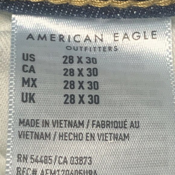 Women's American Eagle Next Level Flex Skinny Denim Jeans‎ Medium Wash 28x30 - Picture 6 of 10